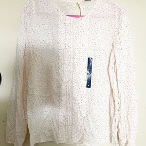 Lucky Brand Womens Lea Pink Floral Pinktuck Shirt